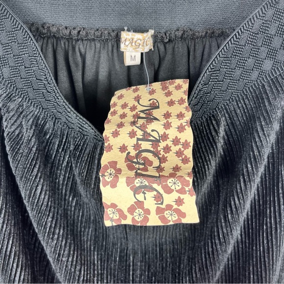NWT Magic Semi Sheer Pleated High Low Black Skirt | Size: Medium - Picture 7 of 10